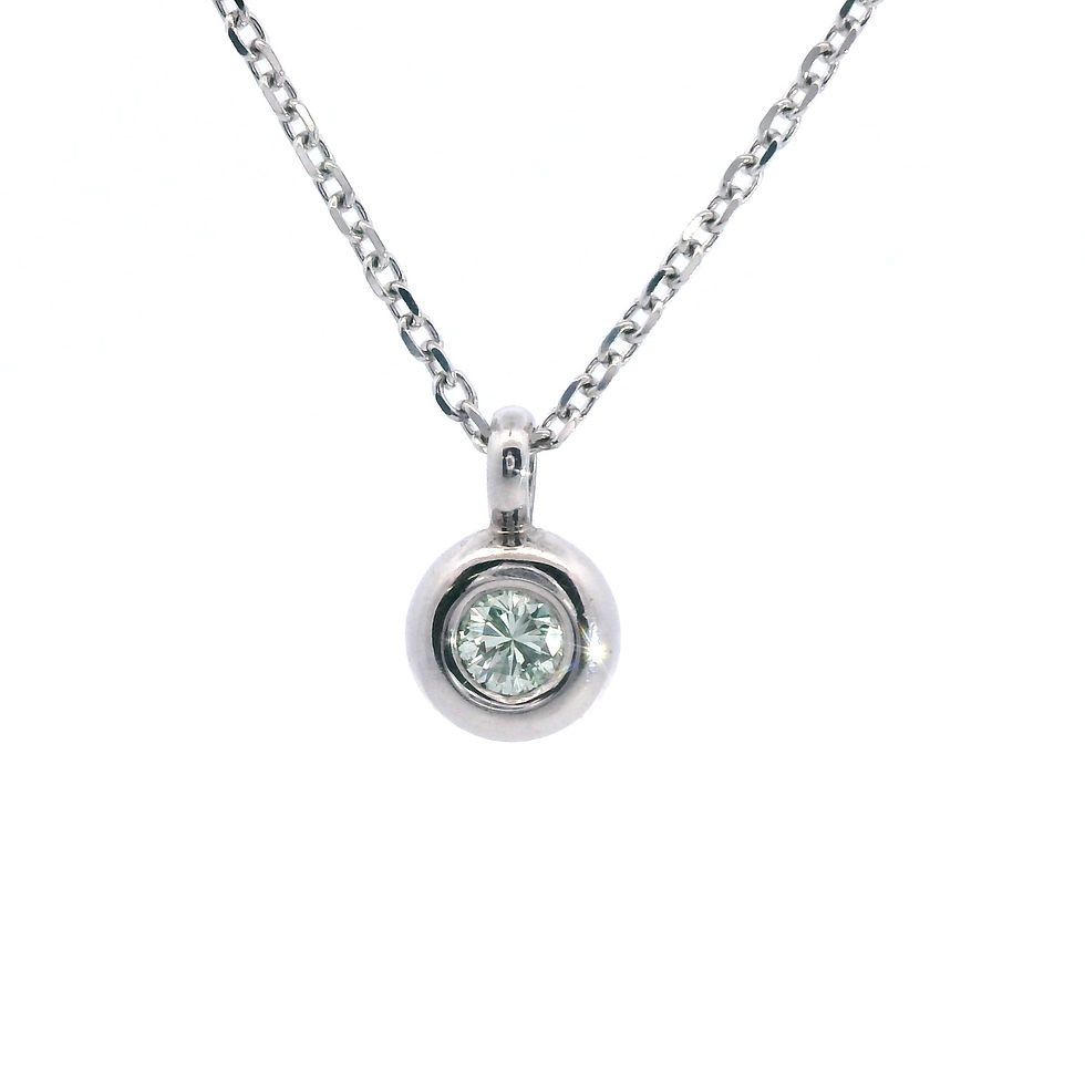 Platinum & Diamond Pendant - front