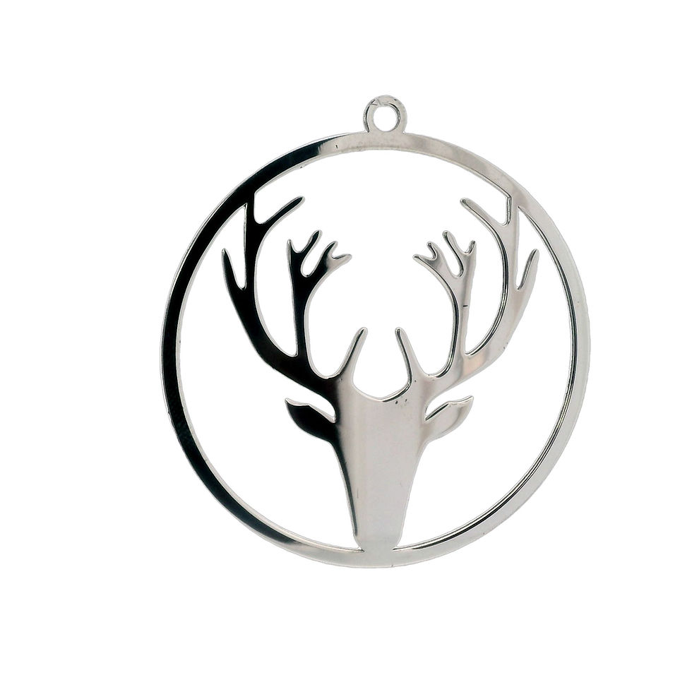 Sterling Silver Christmas Tree Decoration Reindeer