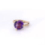9ct Yellow Gold & Amethyst "Three Claw" Ring - video