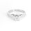 Thumbnail: 18ct White Gold & Princess Cut Diamond Engagement Ring - front