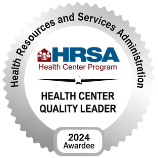 HRSA Health Center Quality Leader Badge for 2024