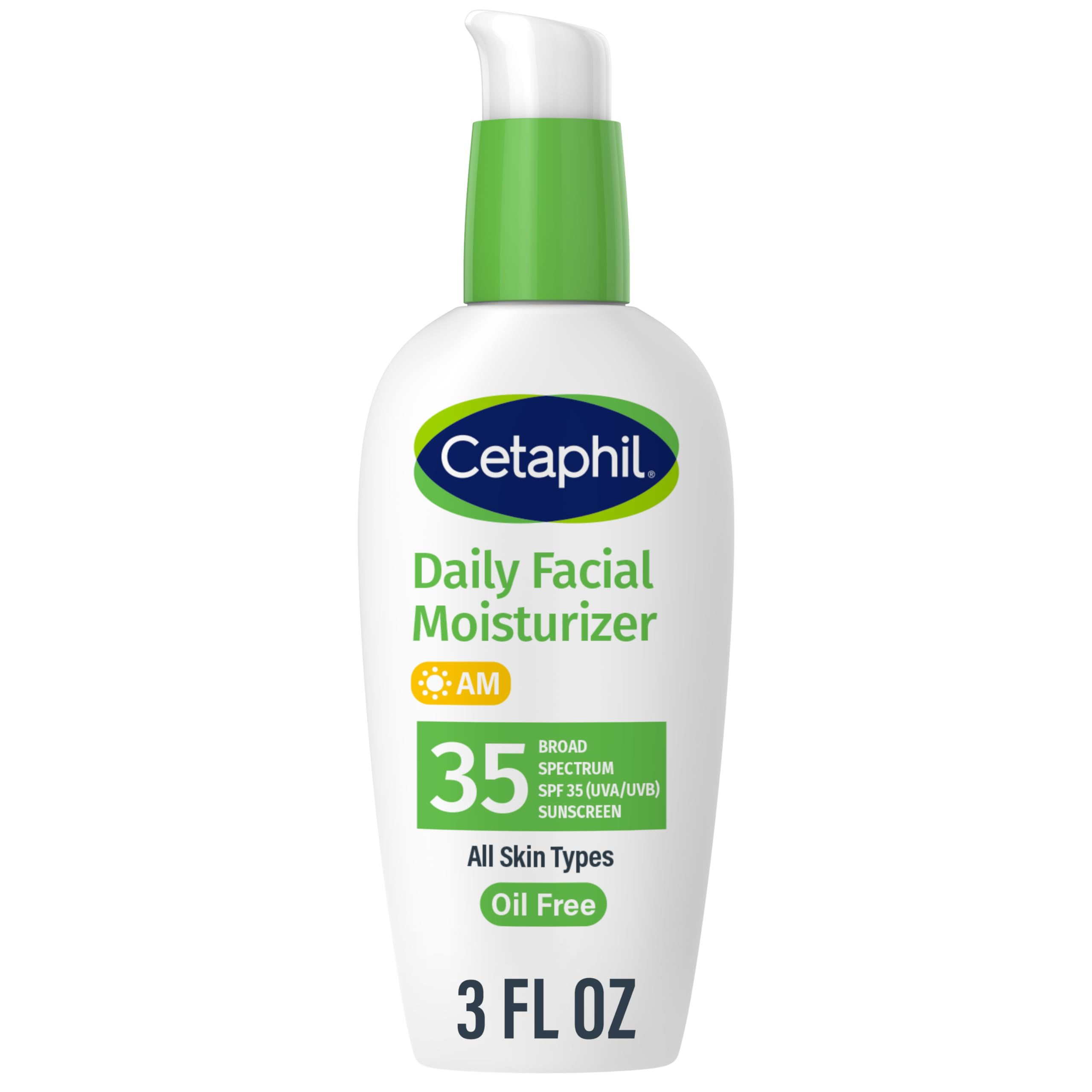 Cetaphil Face Moisturizer Daily Oil Free Facial Moisturizer with SPF 35 For Dry