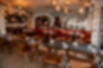Contemporary Italian restaurant interior with stylish décor