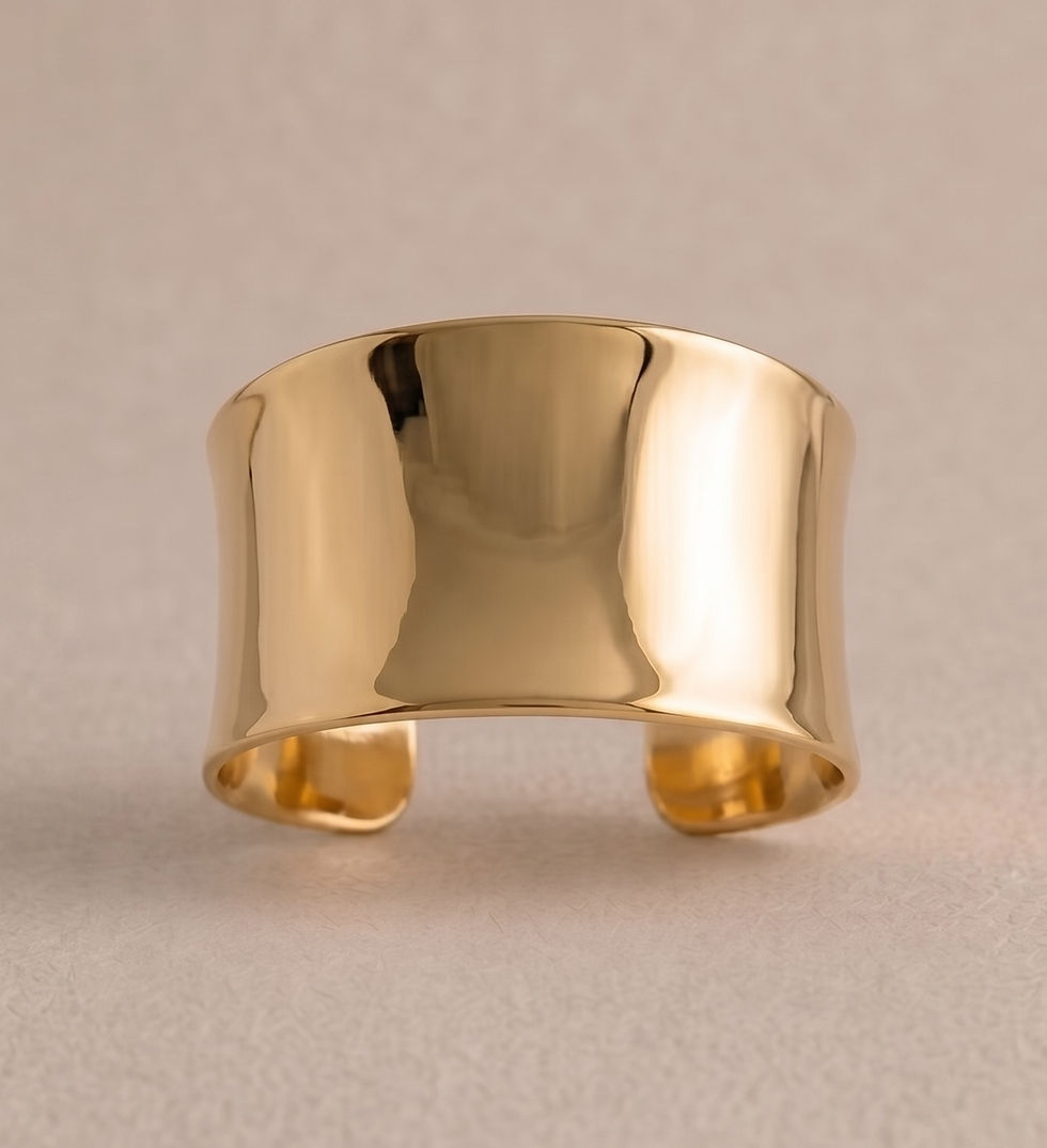 gladde brede armband in goud van world's finest vooraanzicht 1