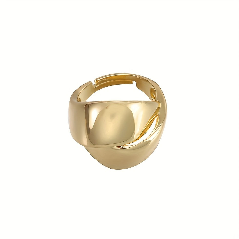 grote ring in goud kleur van world's finest vooraanzicht