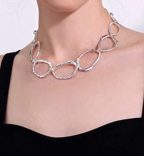 925 Sterling zilveren choker ketting met lotus hanger | Zilveren Kettingen 925 Sterling zilveren choker ketting met lotus hanger | Zilveren Kettingen