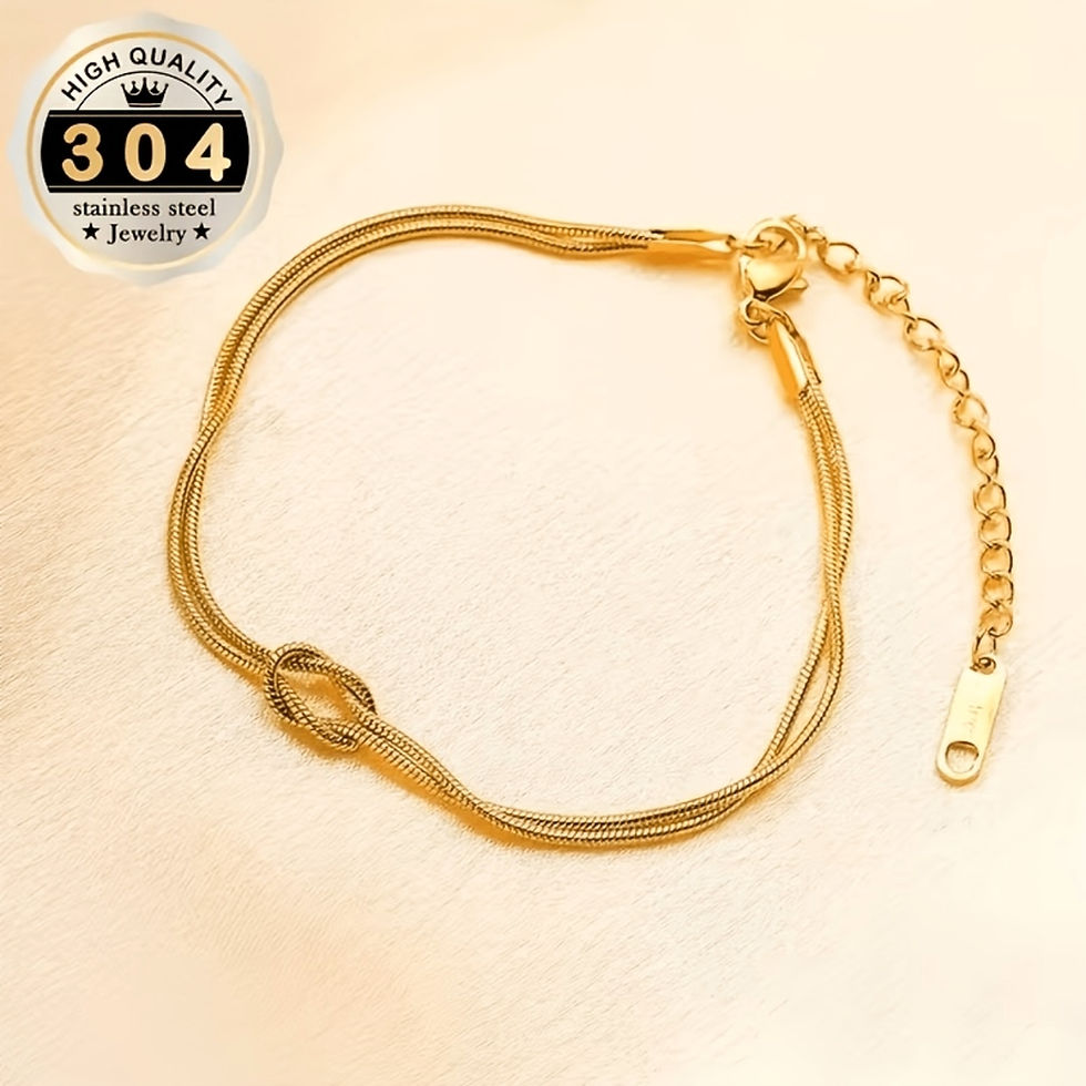armbandje in goud rvs van world's finest bovenaanzicht