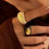 Thumbnail: Dome ring Lindy | gekleurde statement ring