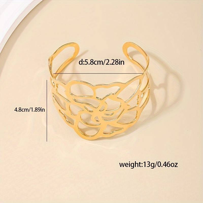 Thumbnail: Cuff Sally | Brede armband goud