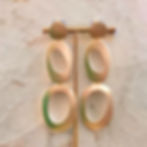 lange mat gouden geschakelde oorbellen van world's finest vooraanzicht 1 vooraanzicht 2