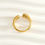Thumbnail: Mel | statement ring goud kleur