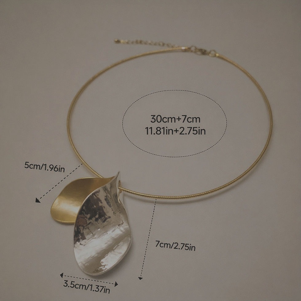 Thumbnail: Avalon | statement ketting goud met zilver
