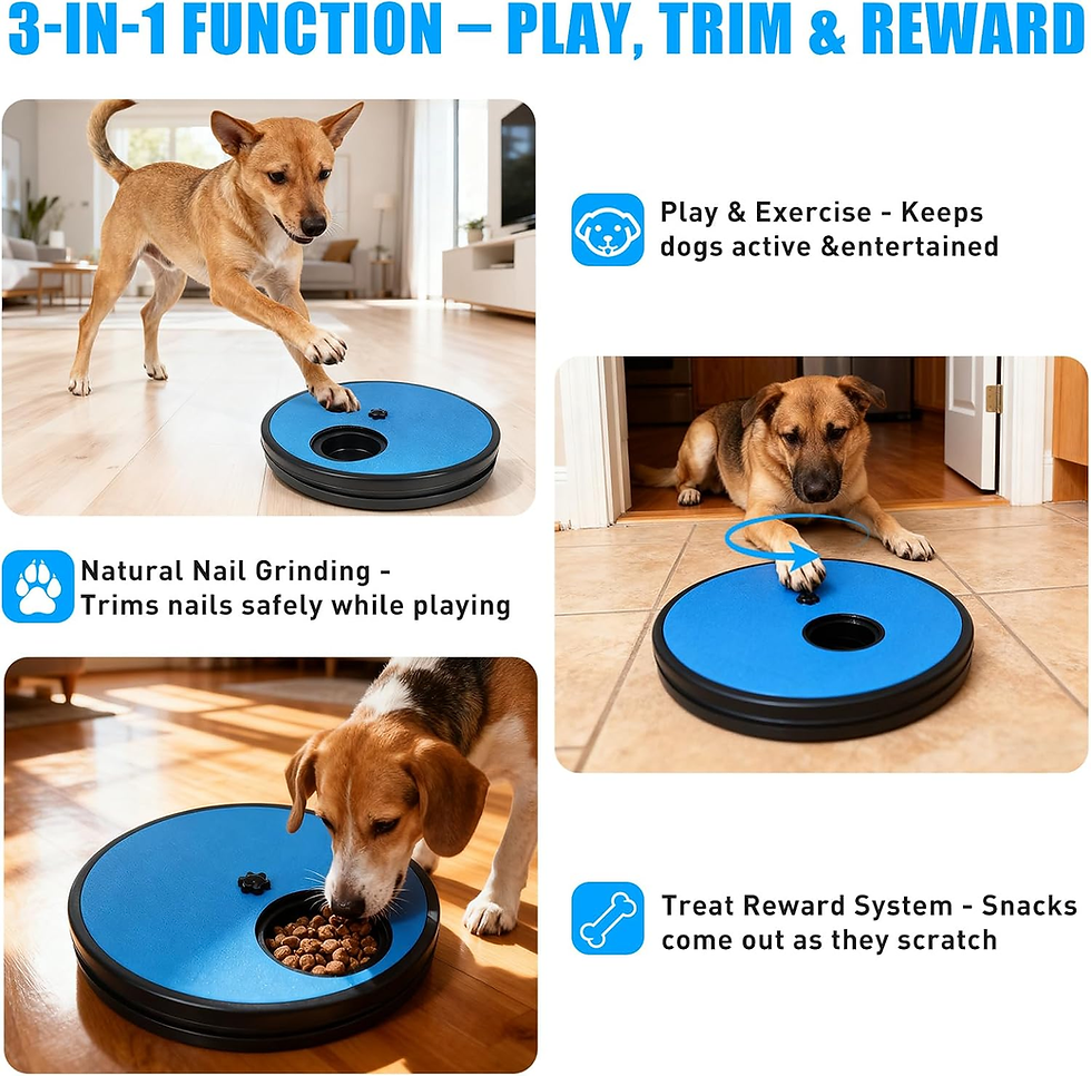 Thumbnail: Dog Nail Scratch Board with 2 Knobs — Best for Small & Medium Dogs (Under 40 Lbs