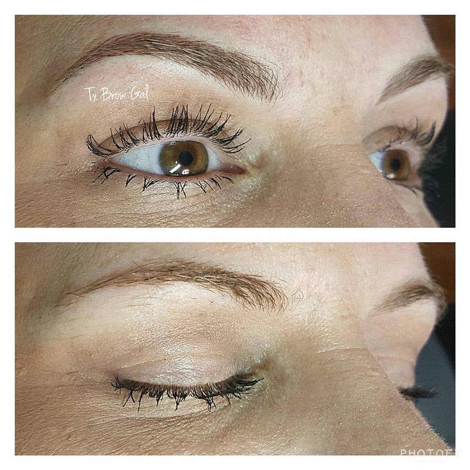 Before/After Microblading photos San Antonio Tx Brow Gal