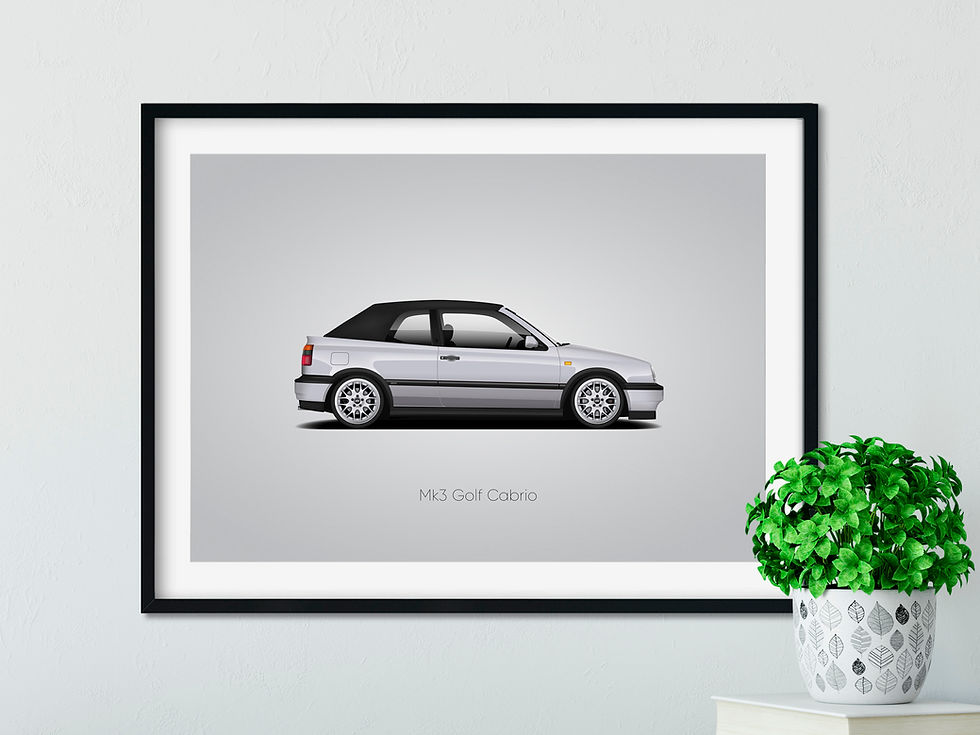 Thumbnail: Mk3 Golf Cabrio Print