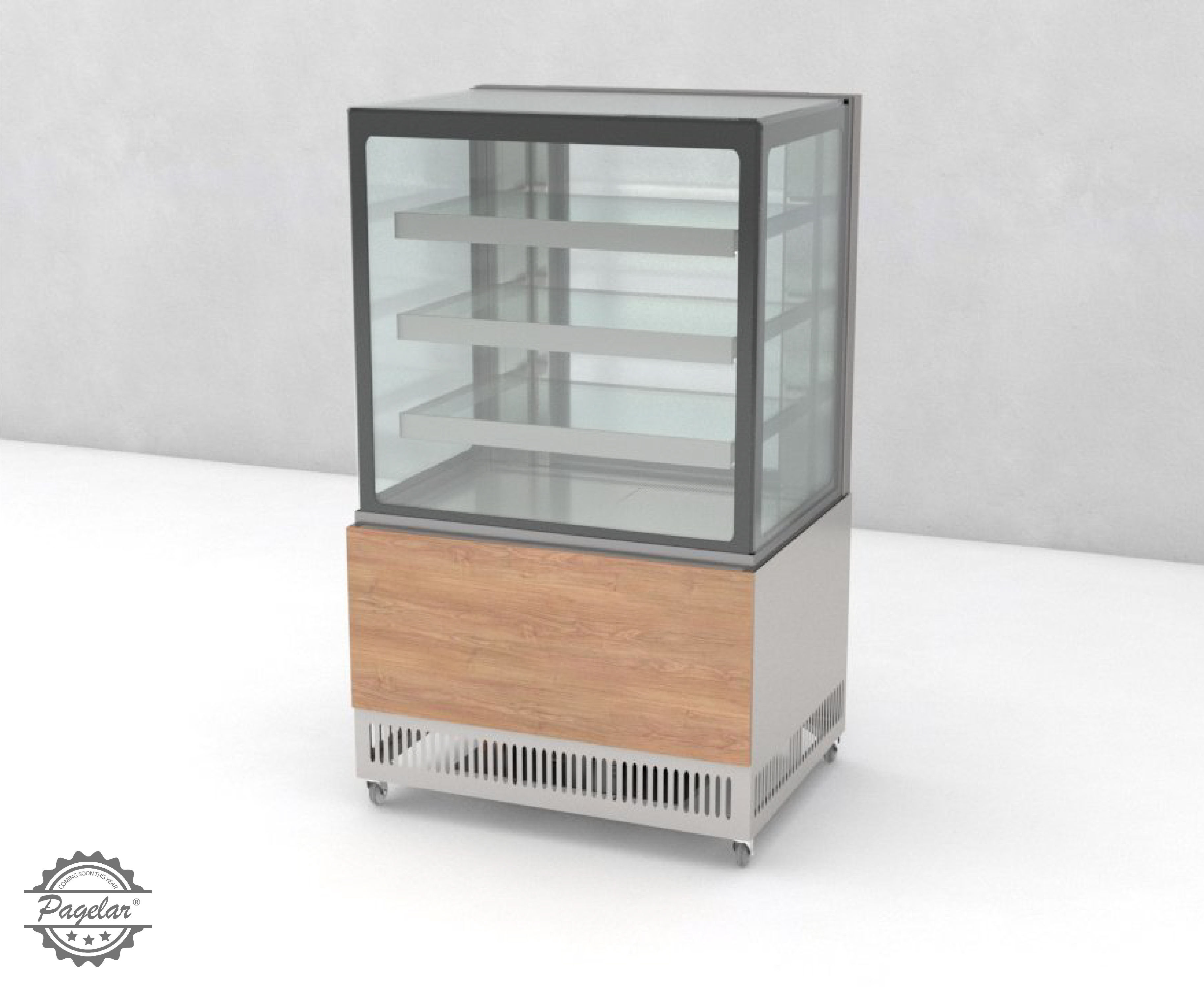 Expositor Ar-Forçado Vidro Reto 800mm PAGELAR - Linha Austrália