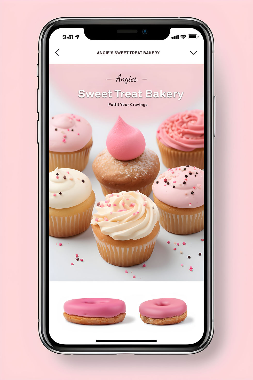 Website design for a bakery