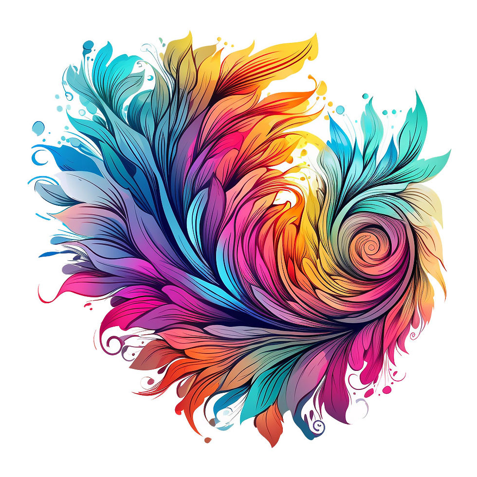 Graphic design with vibrant colors