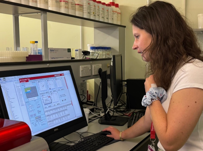 Figure 6 Looking at the raw data the cytometer produces