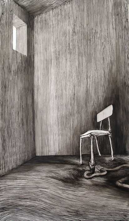 Dungeon, Acrylic on Canvas, 106 x 184 cm, 2023
