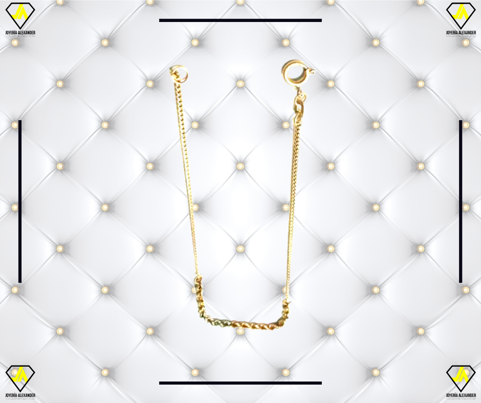 po6	Pulsera de Oro 18k con tres metales