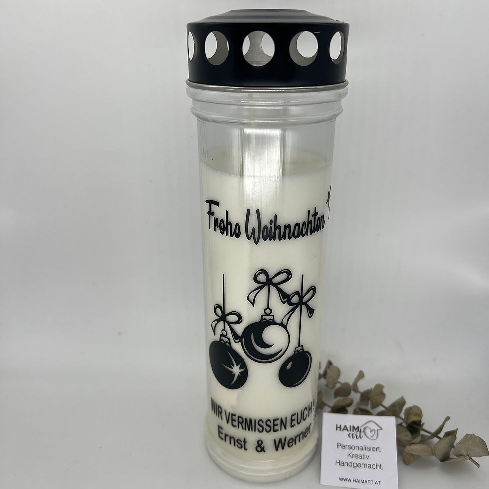 Miniaturbild: Weihnachtliche Grablichter versch. Motive