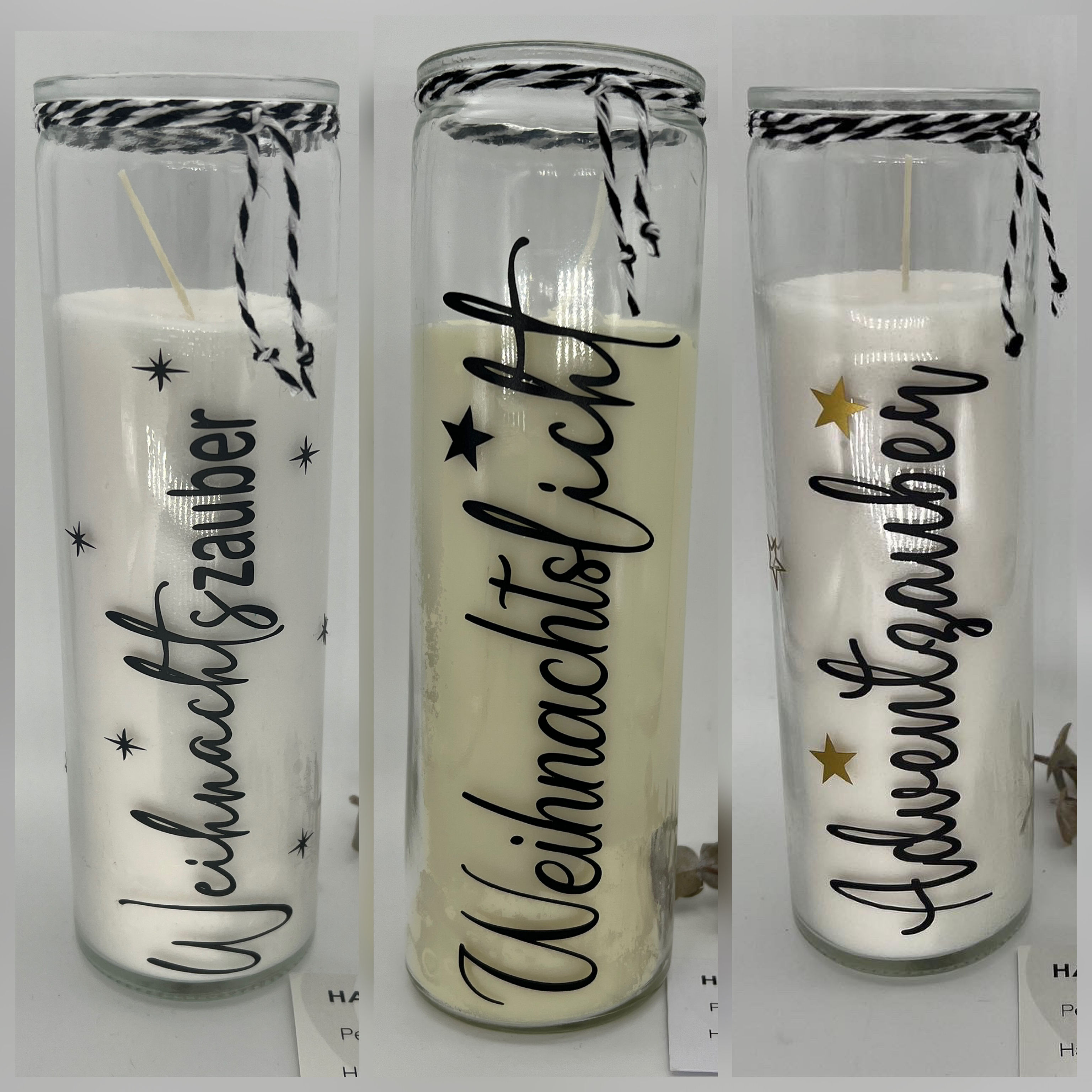 Kerze im Glas - Weihnachten