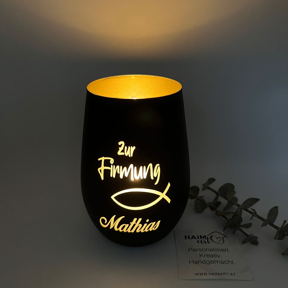 Miniaturbild: Windlicht zur Kommunion/Firmung