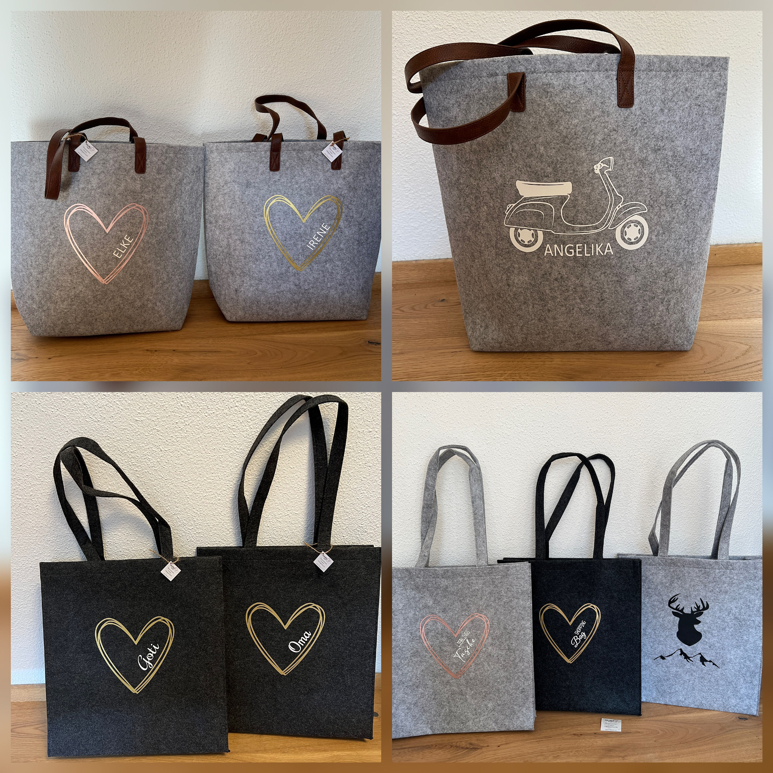 Filzshopper/Shopping Tasche versch. Modelle I