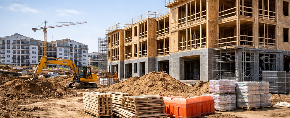 Waste management services for construction contractors and real estate developers at active job sites