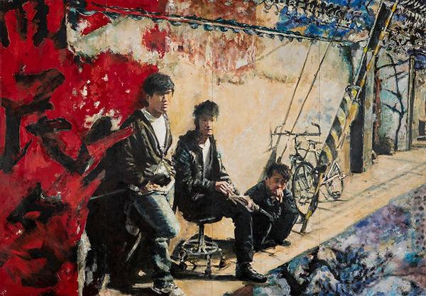 Boys _ olej na dykcie _ 140 x 100 cm _ 2010 Jampolski