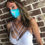 Thumbnail: Teal/iridescent Snakeskin WOMEN’s 3-layer mask 