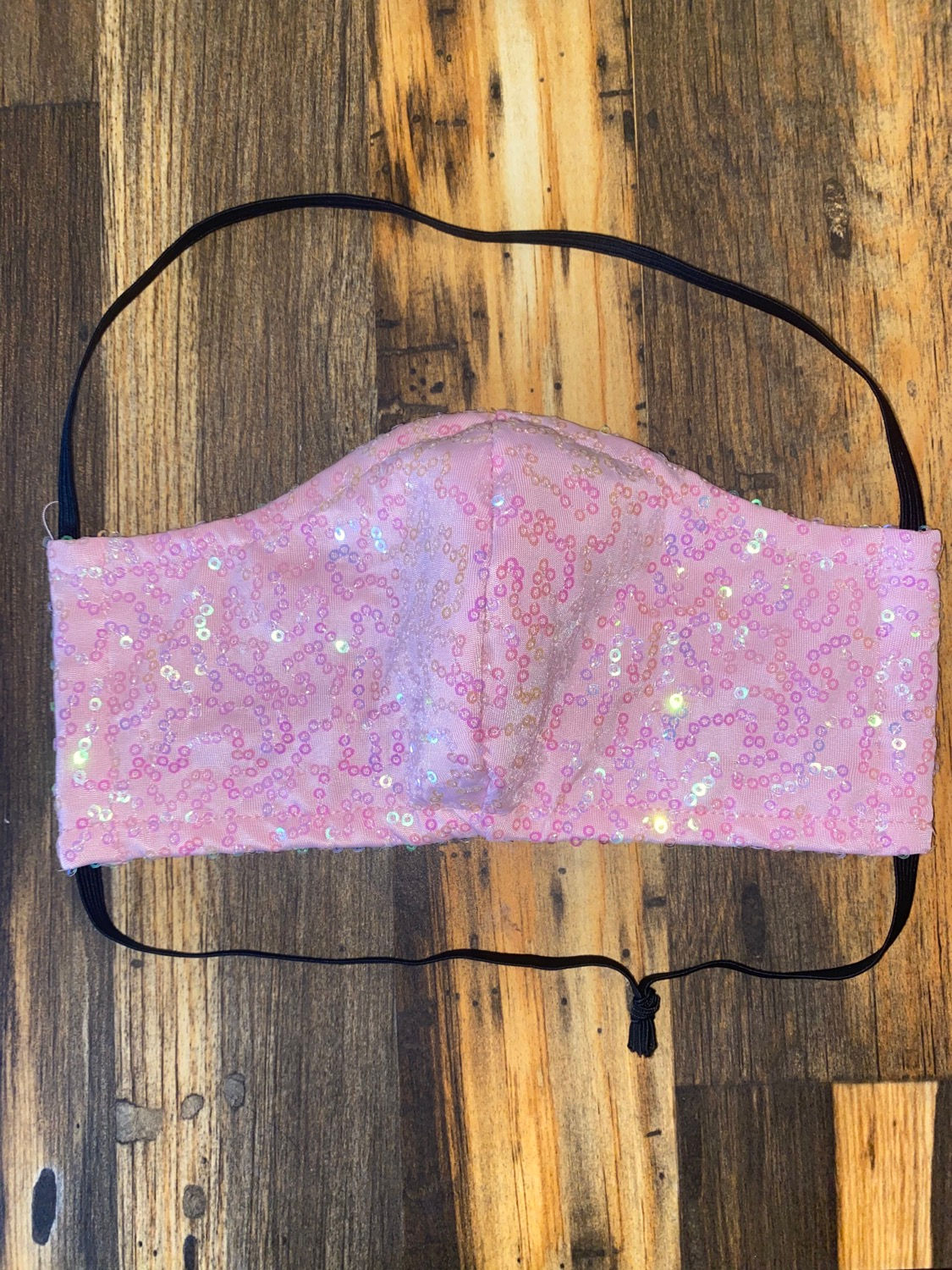 Baby pink sequin WOMEN’s 3-layer mask