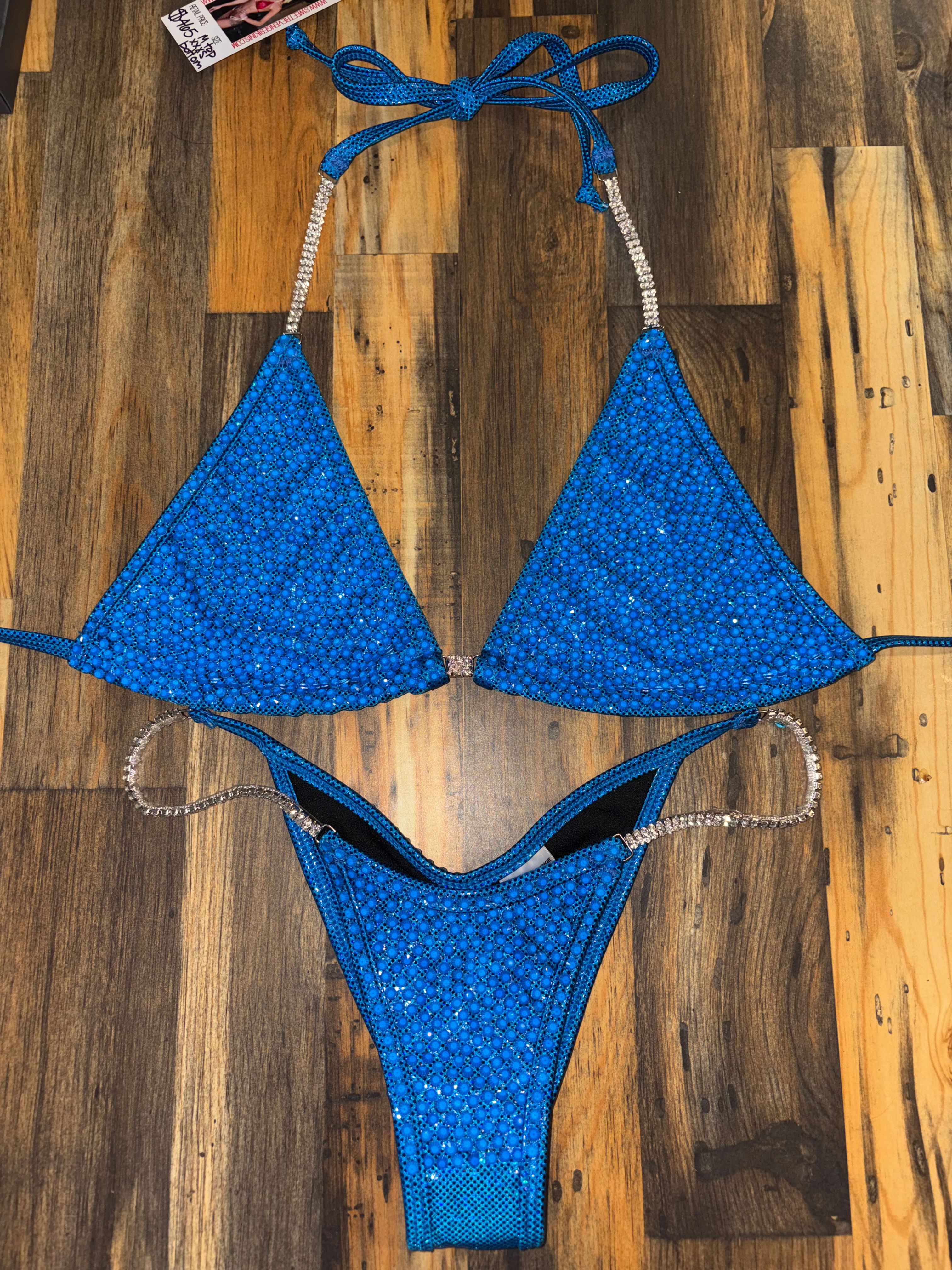 Neon Blue Ultimate Bling bikini