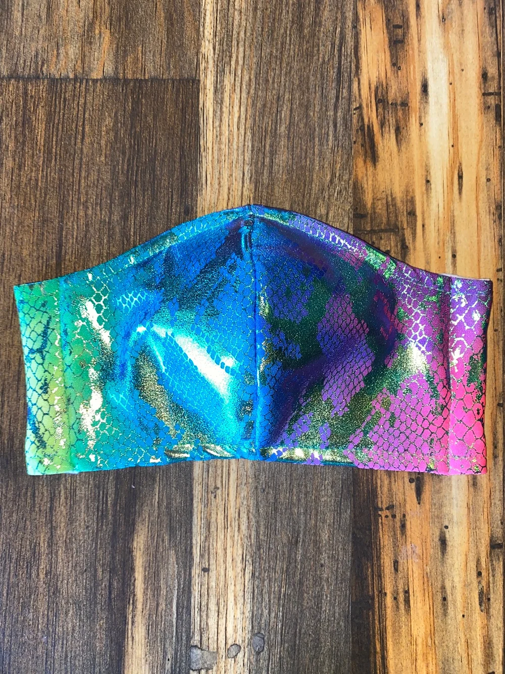Rainbow Snakeskin 3 Layer Women S Mask Sweetrevengebikinis