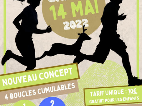 Réserver la date du samedi 14 mai 2022 pour notre trail des chevreuils