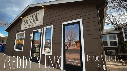 Freddy's Ink - Tattoo & Piercing Studio. Store Front. 165 South 700 West Hurricane, Utah.