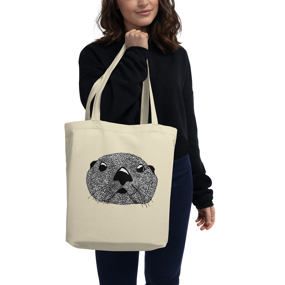 Eco Tote Bag - Squiggly Otter
