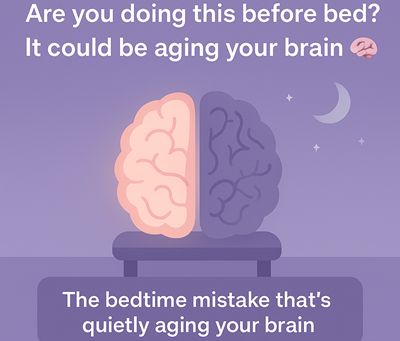 The bedtime mistake that’s quietly aging your brain 😳