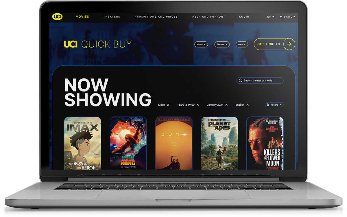 UCI Cinemas - UI UX Design