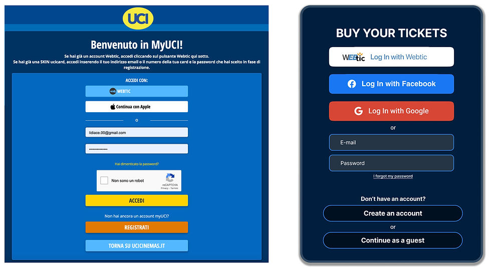 UCI - Mockup - Login