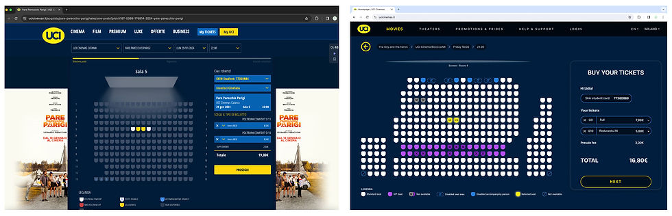 UCI - Mockup - Seat Selection