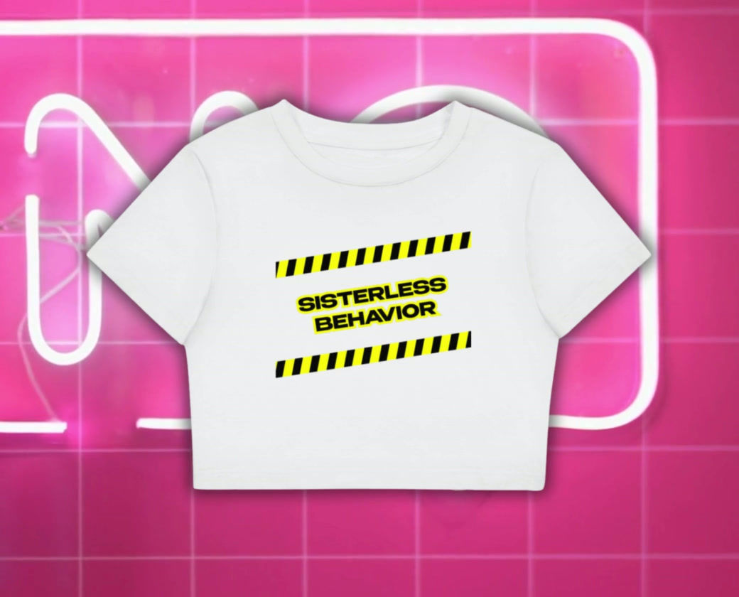 "sisterless behavior" crop top