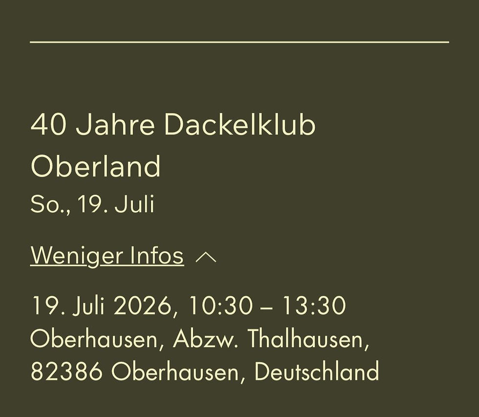 40 Jahre Dackelklub Oberland