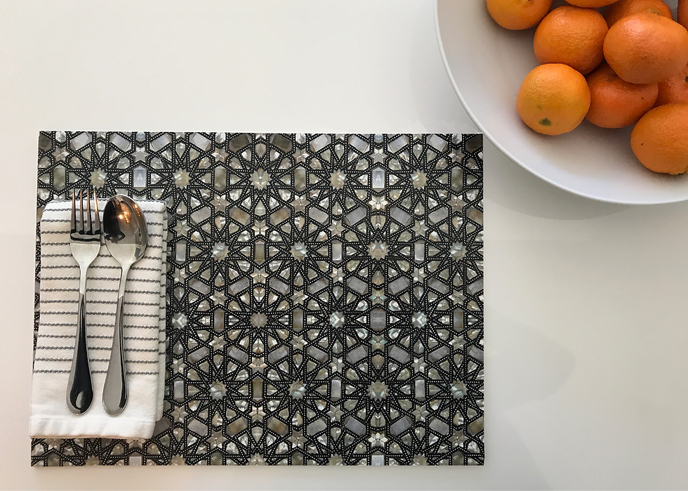 Thumbnail: Mother of Pearl Arabesque  Placemat