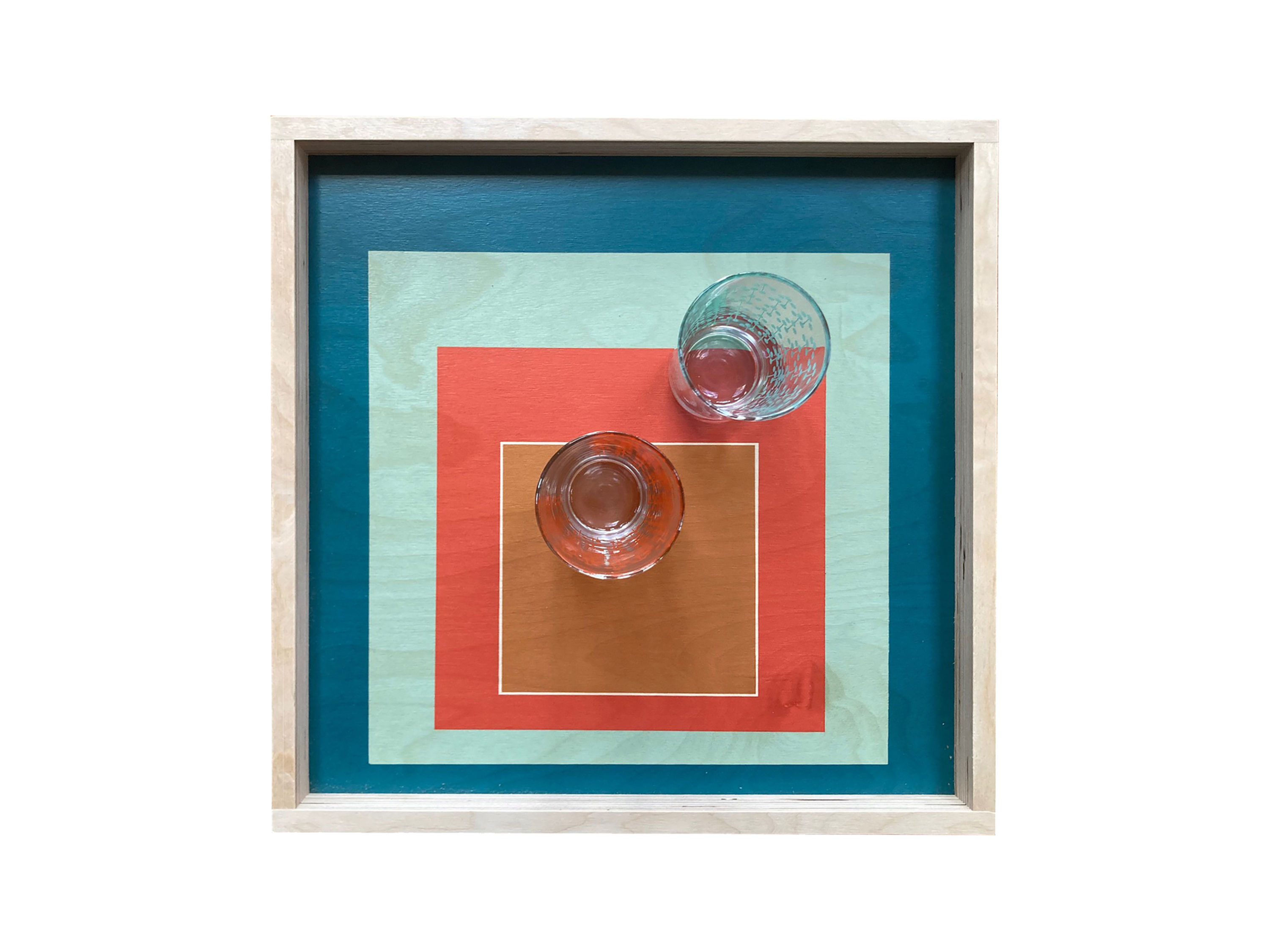 Blue and Orange Modern Squares