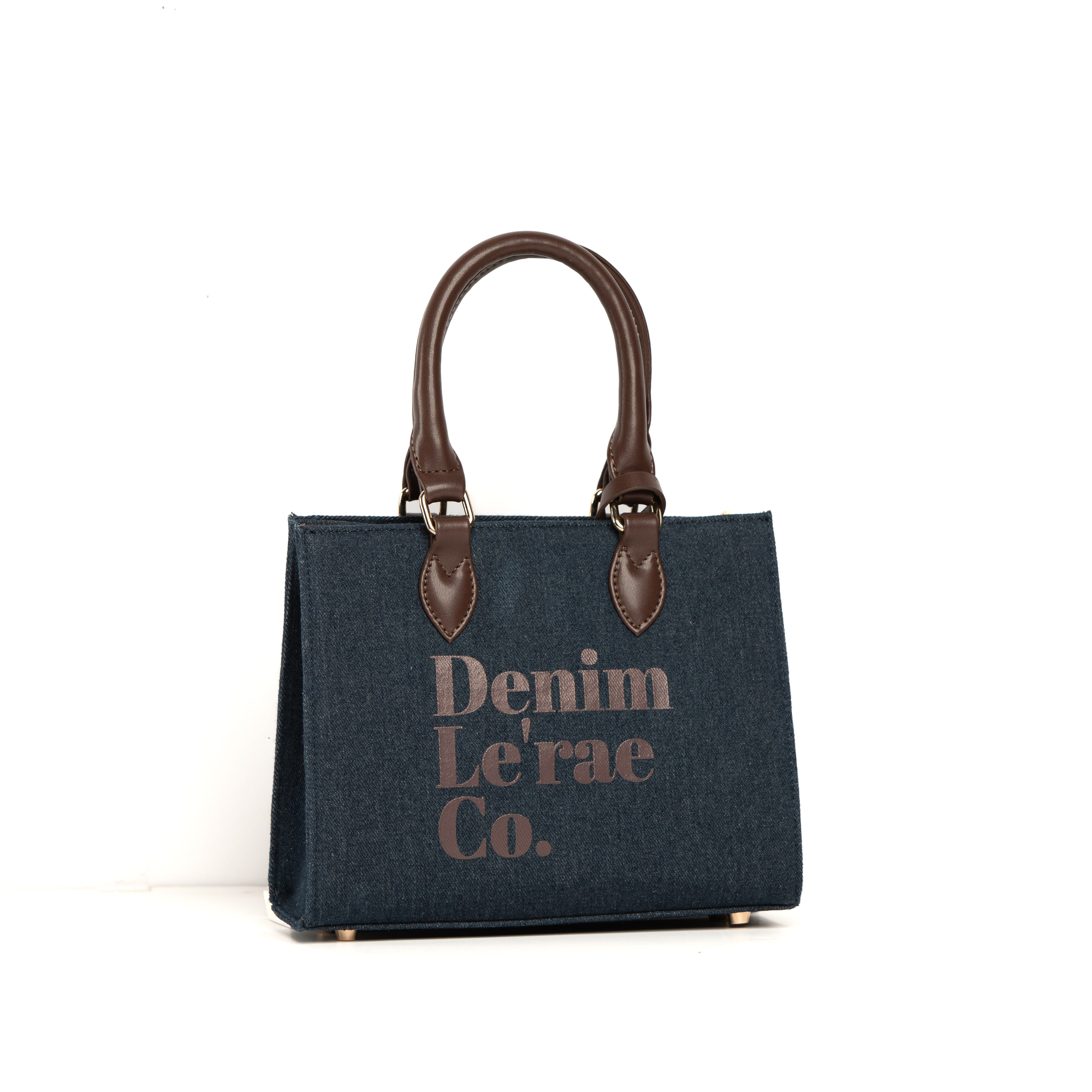 CHOCOLATE DENIM TOTE
