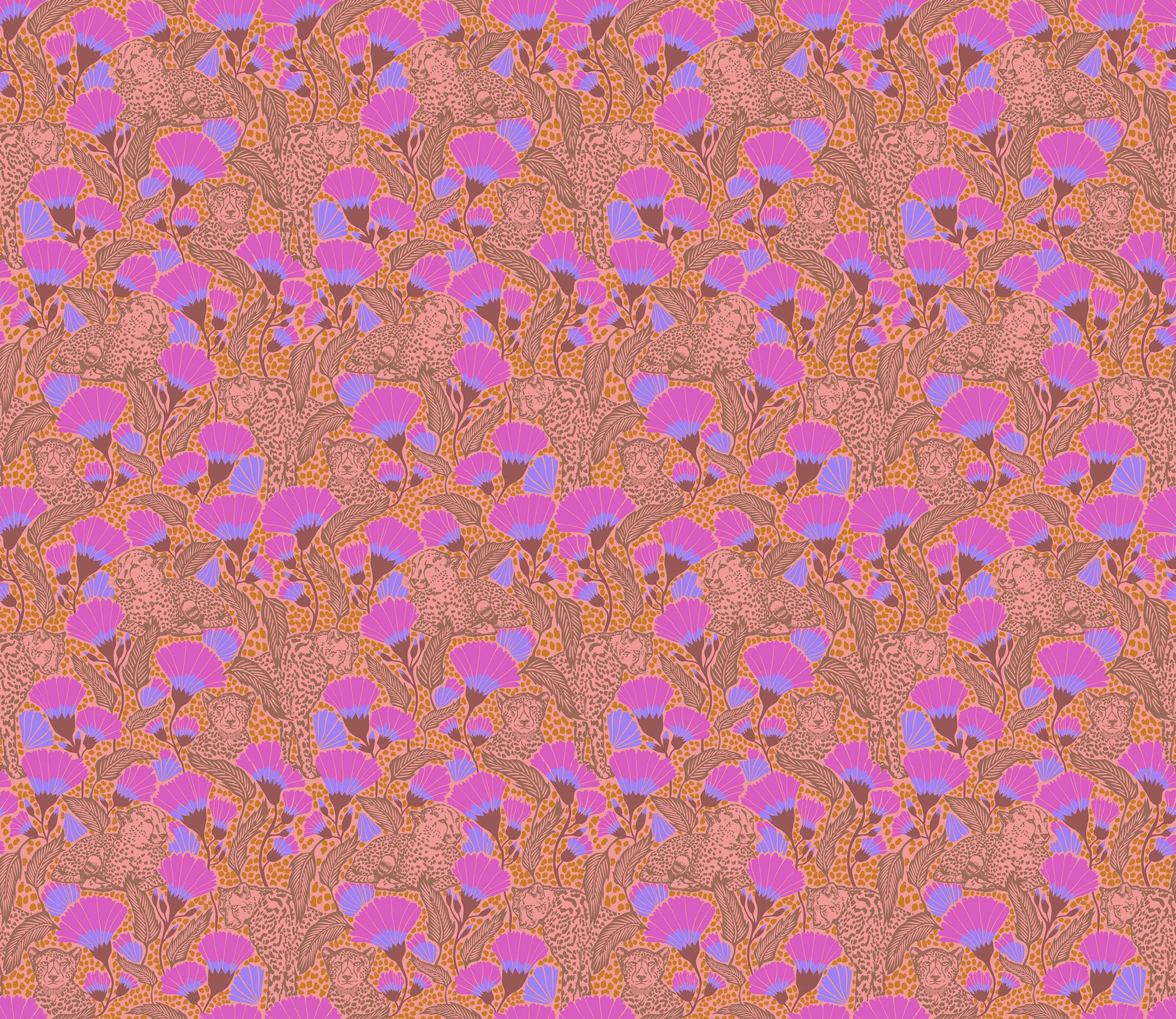 Cheetah in Coral
