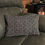 Thumbnail: Floral fabric pillow size shown displayed on couch