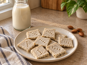 Savory Low-Carb Almond-Pulp Crackers